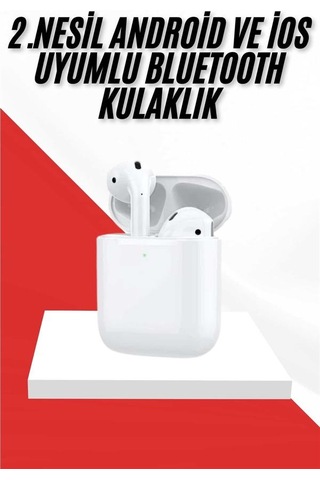 2. Nesil Bluetooth Android Ve İos Uyumlu Kablosuz Kulaklık Çağrı Cevaplama