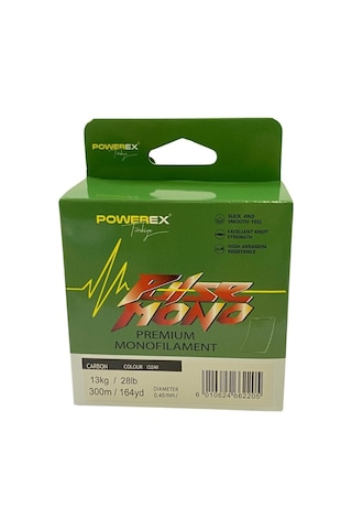 Powerex Pulse 300m. 0,37mm. 8.49kg. Carbon Monofilament Misina