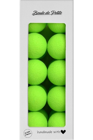 Neon Green Işıklı Top Dekoratif Aydınlatma