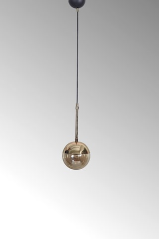 Nova Tekli Krom-siyah Metal Gövde Beyaz Camlı Tasarım Lüx Sarkıt Avize - Gold - Bal