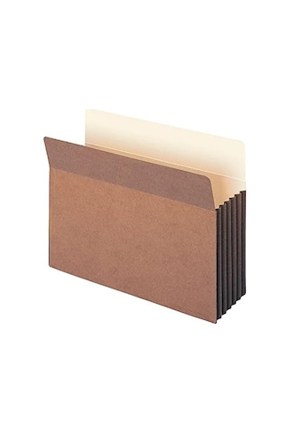 Smead Tuff Dosya Cebi, Düz Kesim Tab, 5-1/4" Genişletme, Mektup Boyutu, Kırmızı İp, Kutu Başına 10 73390 Diğer