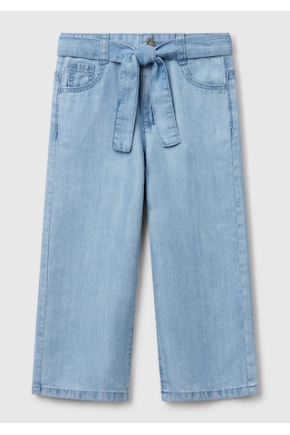 Benetton Kız Bebek Denim Pantolon Mavi