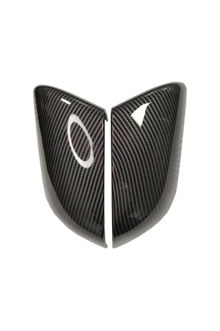 Xiaaokeji Tesla Model 3 Y İçin Araba Arka Ayna Kapağı Kapağı Karbon Fiber Desen