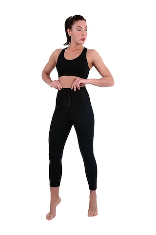 Enenstyle Fashıon Boutıque Termal Sauna Agraflı Tayt 1-siyah