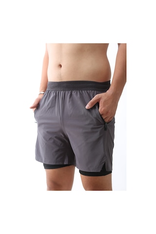 Nature The Brand 3 Lü Paket Unisex Gym Ve Fitness Astarlı Taytlı Şort Gizli Cep Detaylı Karışık Renkler