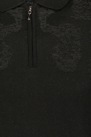 Finesuits Erkek Desenli Yünlü Kazak 2422201024.dsfpyr Siyah