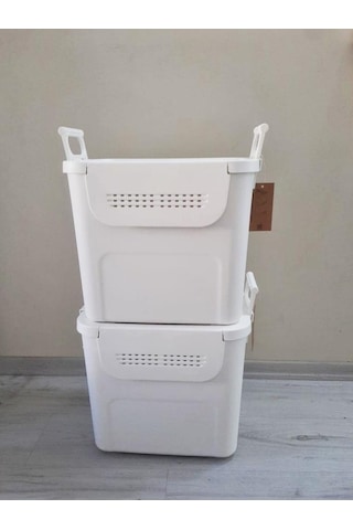 Geseus Motek Mybox 2x30 Litre Kulplu Çok Amaçlı Organizer Saklama Kutusu-mt-35 001