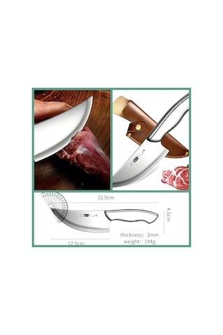 Omeniv 22.5cm Şef Bıçağı Kılıflı Et Balık Salata Outdoor