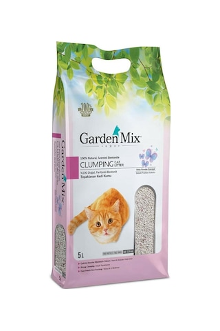 Garden Mix Bebek Pudrası Kokulu İnce Topaklaşan Bentonit Kedi Kumu 5 L Garden Mix Bebek Pudrası Kokulu İnce Topaklaşan Bentonit Kedi Kumu 5 L