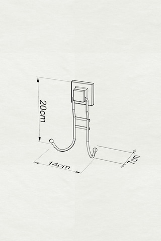 Teknotel Banyo Havlu Askısı Havluluk Askı Mat Siyah Ef236 Siyah