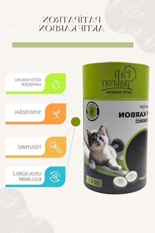 Doğal Aktif Karbon Granül, Kedi Kumu Koku Giderici 500 Gram