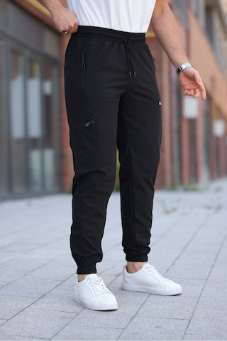 Erkek Siyah Eşofman Altı Kaliteli Paraşüt Kumaş Siyah