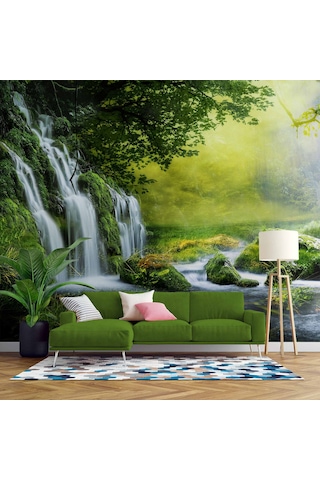 Doğa, Nehir Ve Şelale Manzaralı Duvar Kağıdı 1 M²