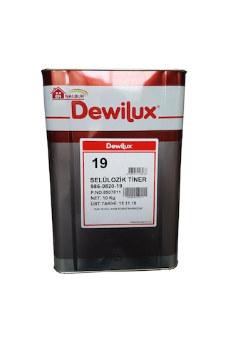 Dewilüx Selülozik Tiner 10 Kg (12 Litre)