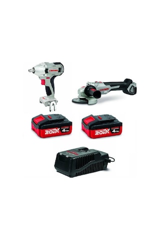 Crown CT22015HX Somun Sıkma + CT23001-115HX Avuç Taşlama İkili Set