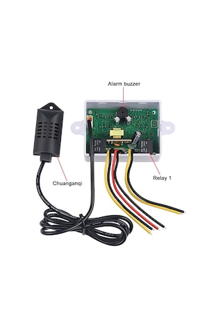 Suofeng Dijital Sıcaklık Ve Nem Kontrol Cihazı - Ev Tipi Buzdolabı Termostatı Ve Higrometre Xk-w1099 Dc12v