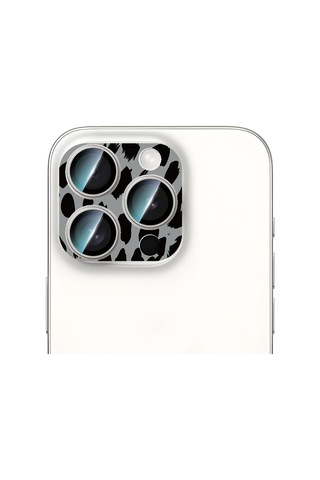 Apple Uyumlu iPhone 16 Pro Caseworld Crystal Color Serisi Full Kamera Lens Koruyucu Gri