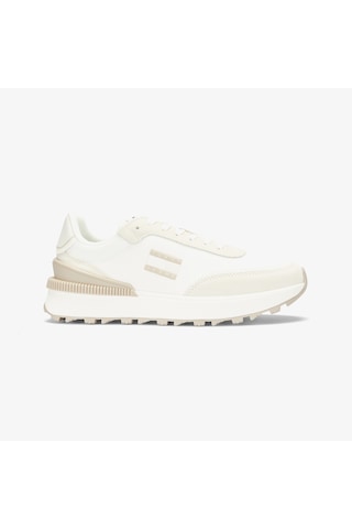 Tommy Hilfiger Tommy Jeans Retro Basket Kadın Beyaz Sneaker Düz En0en02511 Beyaz