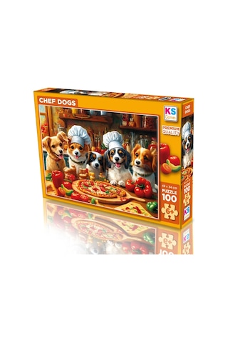 Ks Puzzle Çocuk P. Chef Dogs 100 Parça Puzzle 31501