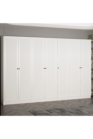 Minar Kale 210 Cm 7 Kapaklı 5b Raf Portmanto Byz Mbr Panjur Byz