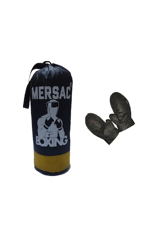 Attack Sport Mrsc-002 Çocuk Boks Seti - Torba + Eldiven - 45 X 18 Cm Siyah