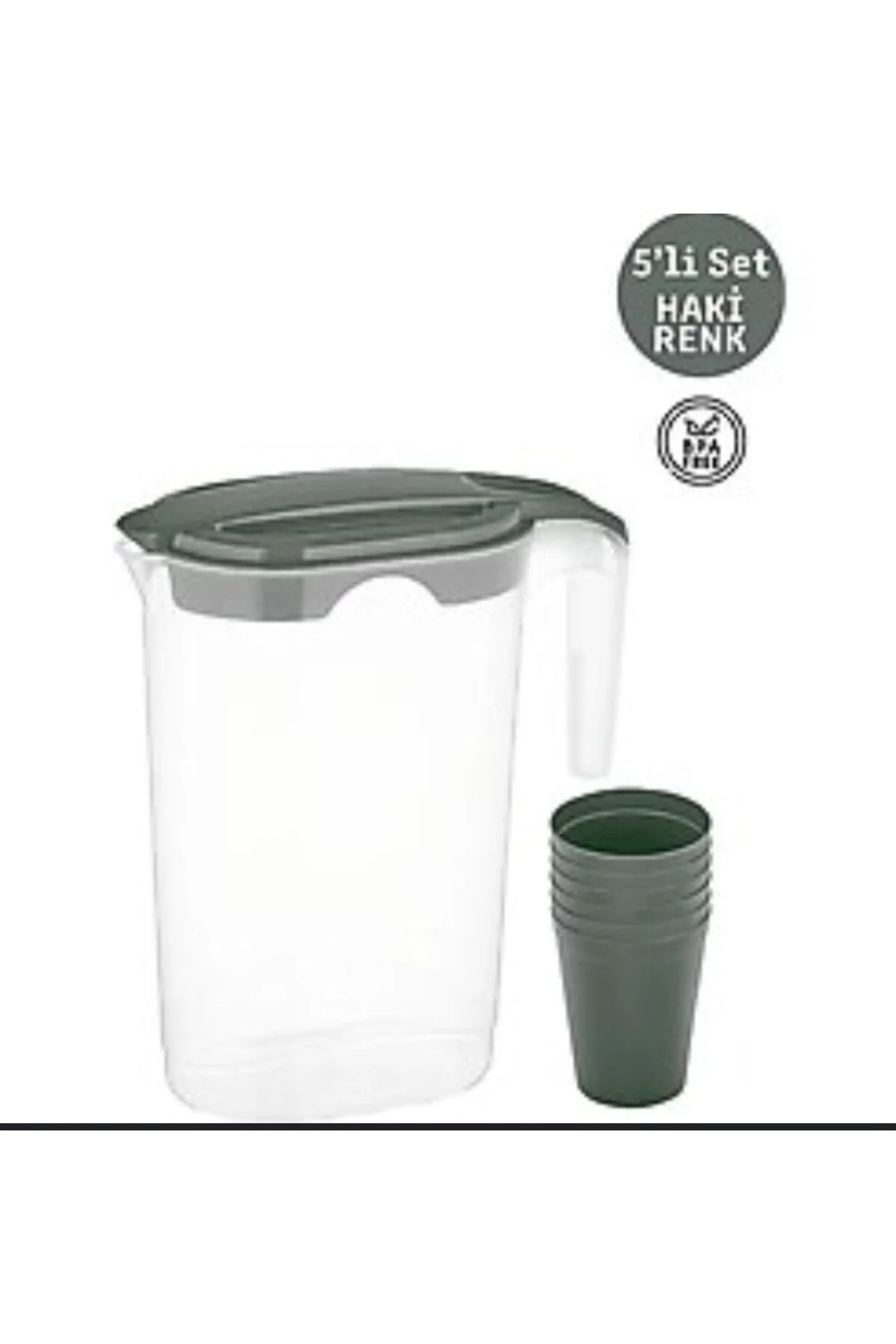 Master Sürahi Seti 1.75 L + 4 Bardak Günlük Kullanıma Uygun