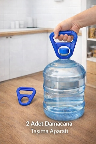 2 Adet Plastik Damacana Taşıma Aparatı Damacana Taşıyıcı, Damacana Tutacağı,sert,sağlam Tutacak Mavi