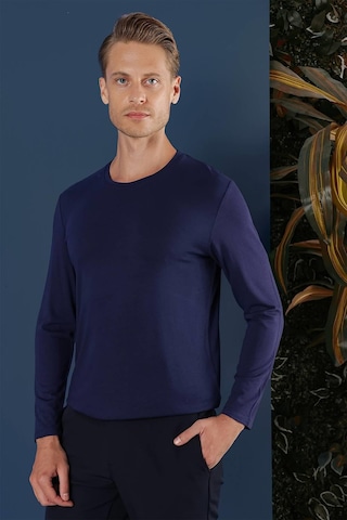 Efor Ts 870 Slim Fit Lacivert Spor T-shirt Lacivert