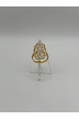 Arnes Jewelry Çelik 22 Ayar Altın Kaplama Ayarlanabilir Yüzük Ar496nes Gold