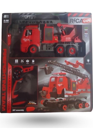 Ctoys 1:18 Işıklı Uzaktan Kumandalı Sök Tak İtfaiye Aracı
