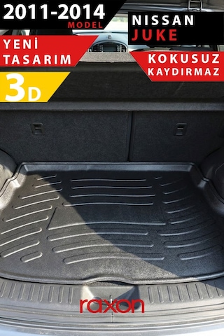 Nissan Juke 2011 2014 Bagaj Havuzu 3d Özel Kalıp Su Geçirmez Kaymaz