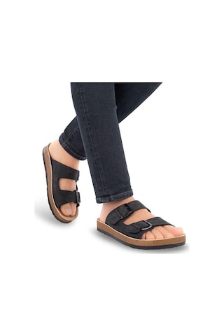 Muya Allen 31330-001 Anatomik Taban Erkek Terlik Siyah 40-45 Siyah
