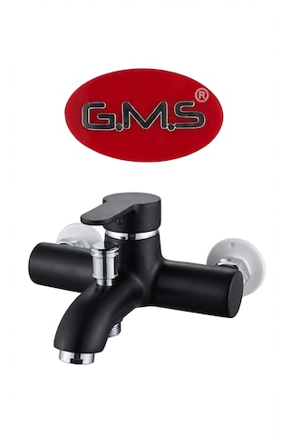 Gms Zirve Mix Banyo Duş Bataryası Siyah Krom Zrv303k