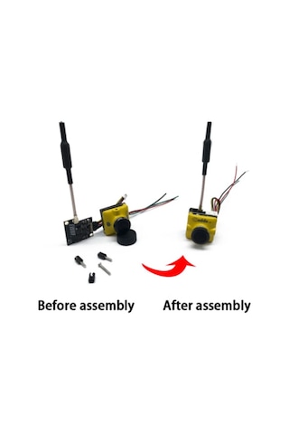 Fpv Kamera Old Black 16to9 5.8g 48ch Fpv verici 25/100/200/400mw