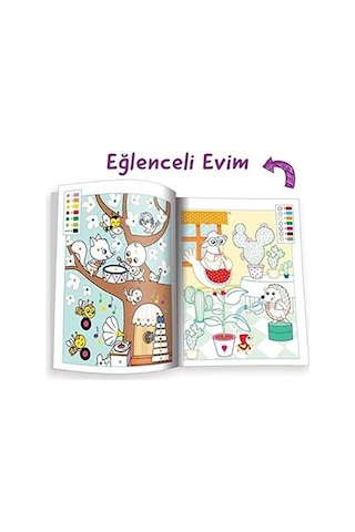 Kodlamalı Eğitici Boyama Kitabı - Eğlenceli Evim: 4-5 Yaş 2. Seviye