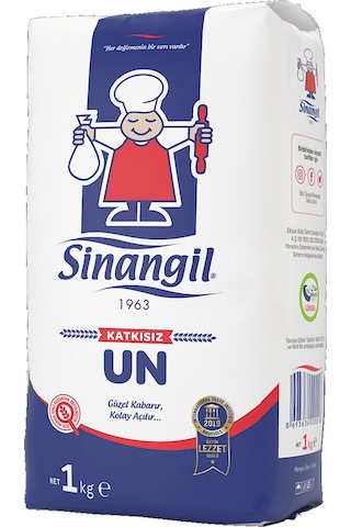 Sinangil Un 1 Kg Çok Amaçlı Buğday Unu, Ev Ve Profesyonel Kullanım