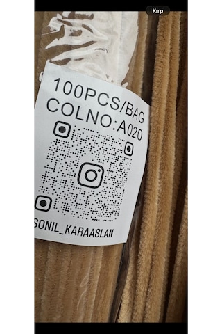 Şönil 100 Lü Sütlü Kahve A020 Renk Kod 30 Cm - Yoğun Tüylü Hobi Çubuğu Tel El İşi 100 Lü Paket