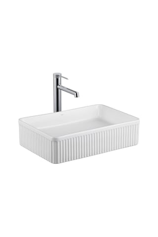Lena - Tezgah Üstü Lavabo Mat Beyaz - E W1004mb- Diğer