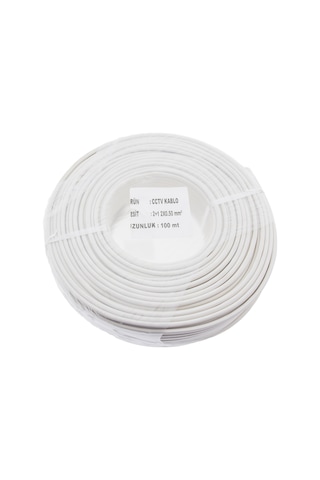 Kadraj Cctv Kablo 2+1 2x0,50 Mm² 100 Mt - Güvenlik Kamerası İçin Kadraj Cctv Kablo 2+1 2x0,50 Mm² 100 Mt - Güvenlik Kamerası İçin