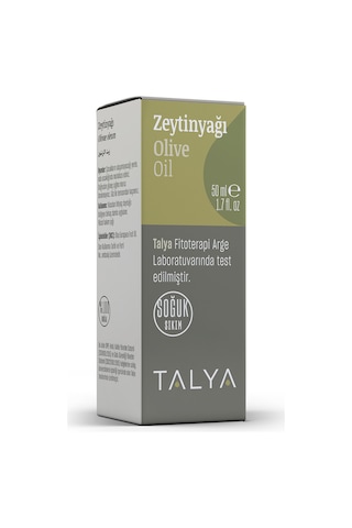 Talya Soğuk Sıkım %100 Saf ve Doğal Natural Zeytinyağı 50 ML