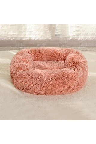 Leezsing Tüylü Peluş Evcil Hayvan Yatağı Kapitone Battaniye Uyku Tulumu Sarılma Yastığı Yatak Rahat Evcil Hayvan Yuvası Küçük Orta Kedi-yavru Kedi Yavrusu