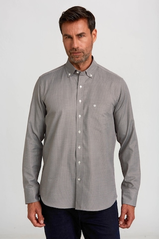 Bisse Erkek Regular Fit Desenli Spor Gömlek Kahve Gm23k232040 D11 Kahve