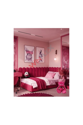 Winflex Yatak Başlık ,duvar Ve Oda Dekorasyon Panel 10adet- 15x100cm Fuşya 100 x 150 CM