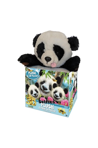 Prime 3d - Panda Pelüş Ve Selfie 48 Parça Puzzle 15800