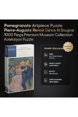 Pomegranate Artpiece Puzzle Pierre-auguste Renoir Dance At Bougival 1000 Parça Premium Museum Collection Koleksiyon Puzzle