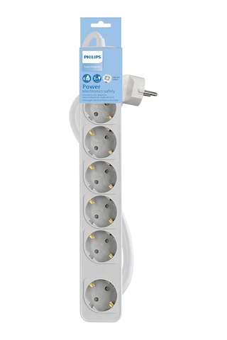 Philips Chp2164wb Beyaz Çocuk Korumalı 6'lı Priz 3m