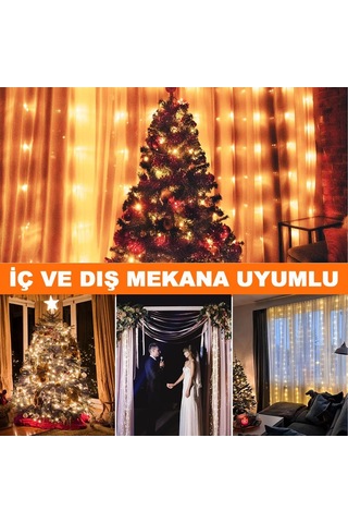 Ithınk Led Işık Zinciri 50 Led 5 Metre 8 Fonksiyon Sarı Işık Diğer