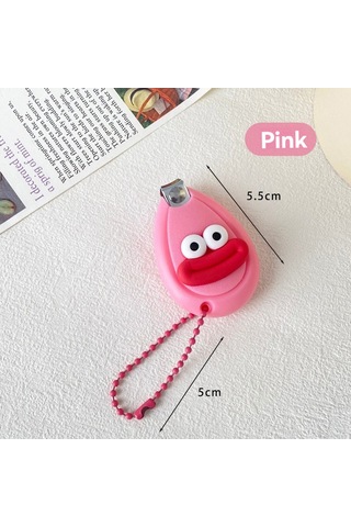 Vkemall Pembe Portatif Çocuk Tırnak Kırıcı, Ergonomik Tasarım, Paslanmaz Çelik Bıçak, Ev Ve Seyahat İçin Uygun, Güvenli Kullanım