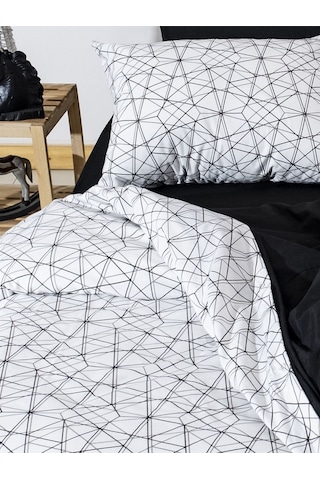 Caqqa Geometri Pamuk 2 Adet 50x70 Cm Yastık Kılıfı