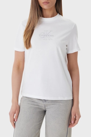 Calvin Klein Bayan T Shirt Lv047f831g Yaf Beyaz BEYAZ